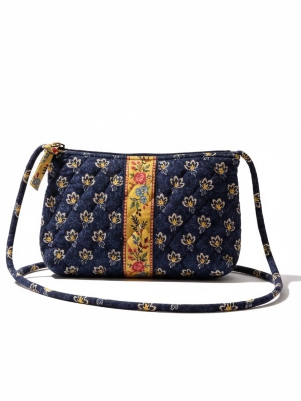 Vera Bradley Vintage 2002 Maison Blue Quilted Small Crossbody Bag Retired